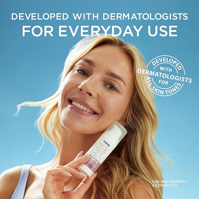 Coppertone Every Tone Invisible Finish Brightening UV Defense Face Sunscreen SPF 60+ with Niacinamide, Lightweight, Blends in Clear Sunscreen for All Skin Tones, 1.7 Fl Oz Pump Bottle