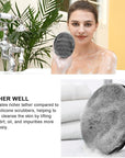 INNERNEED Soft Silicone Body Scrubber Handheld Shower Cleansing Brush, Gentle Exfoliating and Massage for All Kinds of Skin (Black)