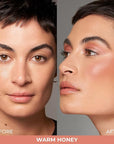 COVER FX Monochromatic Powder Blush Duo - Warm Impact Color