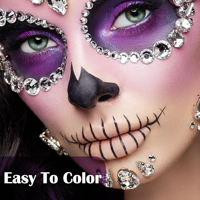 MEICOLY Light Purple Face Body Paint Stick for Halloween SFX Ursula Cosplay Makeup,Lavender Violet Lilac Pale Purple Face Paint,Waterproof Eye Black Stick for Baseball Softball Football Lacrosse