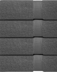 Infinitee Xclusives Luxury 100% Ring-Spun Cotton Bath Towels Set of 4 (27x54 inches) – Soft, Absorbent & Quick-Drying Towels for Bathroom, Gym, Spa & Hotel Use (Shadow Grey, Bath Towels)