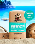 Dr. Squatch Natural Deodorant for Men - Odor-Squatching Aluminum Free - Coconut Castaway (2.65 oz, 3-Pack)