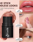 Organic Blush Tube, Sangria - 100% Natural Vegan Cream Blush Sticks, Multi-Use Bronzer, & Highlighter for Lips, Cheeks & Eyes, Buildable Shimmer, Gluten-Free, Paraben-Free, Made in USA