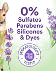 Suave Kids Natural Lavender Oil 3-in-1 Tear Free, Body Wash, Shampoo and Conditioners, No Sulfates, No Parabens, No Silicones, No Dyes, 16.5 Oz Pack of 4