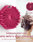 Silicone Body Scrubber, Exfoliating Body Wash Scrubbers Exfoliator, Shower Body Brush for Effective Showering Exfoliation and Gentle Massage (Red)