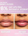 COVERGIRL Clean Fresh Yummy Gloss – Lip Gloss, Sheer, Natural Scents, Vegan Formula - But First a Cosmo