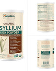 Himalaya Organic Psyllium Husk Powder, Daily Dietary Fiber Supplement, Regularity, Appetite Management, Certified Organic, Non-GMO, No Artificial Colors, Unflavored, 113 Teaspoon Supply, 24 Oz