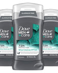 Dove Men+Care Aluminum Free 3 Pack Wild Eucalyptus Deodorant for Men 3 oz