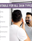 Sud Scrub® Antimicrobial Silicone Face Scrubber, 1 Pack, Gentle Face Exfoliator for Sensitive Skin, Eco Friendly Facial Cleansing Brush, Exfoliating Face Brush for Men and Women (Purple)