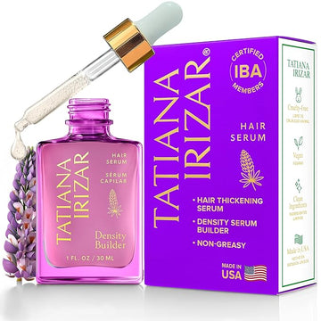 Hair Thickening Serum - Hair Density Serum Builder for Women Made in USA 30ml - Clinically Proven Scalp Treatment Non-Greasy - Biotin Argan & Pea Peptides - Thinning, Fine or Damaged Hair Growth Serum