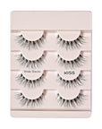 KISS The New Natural, False Eyelashes, 'Nude Blazer', 12 mm, Includes 4 Pairs Of Lashes, Contact Lens Friendly, Easy to Apply, Reusable Strip Lashes