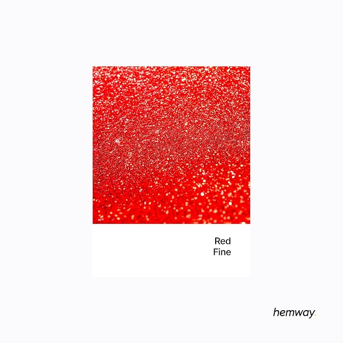 Hemway Eco Friendly Biodegradable Glitter 100g / 3.5oz Bio Cosmetic Safe Sparkle Vegan for Face, Eyeshadow, Body, Hair, Nail and Festival Makeup, Craft - Fine (1/64" 0.015" 0.4mm) - Red
