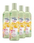 Suave Kids Natural Sweet Almond Honey Curl Defining Cream, No Parabens, No Dyes, 12 Fl Oz(Pack of 4)