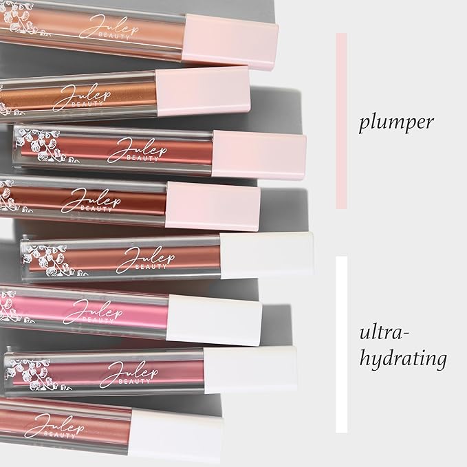 Julep So Plush Hydrating Lip Gloss – High-Shine, Non-Sticky Lip Color - Vitamin E for Soothing & Repair – Cruelty-Free, Moisturizing Gloss – Girl Crush