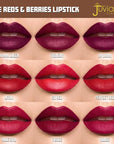 Juvia's Place Reds & Berries Velvety Matte Lipsticks The Berries Drama Queen - Rich Berry Shade, Soft-Matte Lipstick, Hydrating, Highly Pigmented, Creamy, Smooth, and Long-Lasting