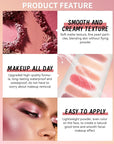 Flower Blush for Cheeks, Matte Shimmer Face Blush Powder,Contour Multiuse Facial Make up Palette,Longlasting Waterproof Embossed Blusher,Mother's Day Makeup Gift for Women-02#Camellia Orange
