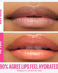 Maybelline New York Lifter Gloss Hydrating Lip Gloss with Hyaluronic Acid, Peach Ring, Sheer Peach, 1 Count