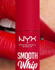 NYX PROFESSIONAL MAKEUP Smooth Whip Matte Lip Cream, Long Lasting, Moisturizing, Vegan Liquid Lipstick - Cherry Crème (Classic Red)