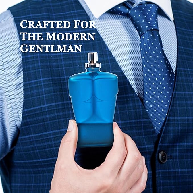 Men Cologne Set (3.4oz/100ml x 2PCS) Eau De Perfume Natural Spray Notes of Woody, Spicy, Citrus & Aromatic Long Lasting Fragrance for Daily Use (SeanBou&BlueSkyM)