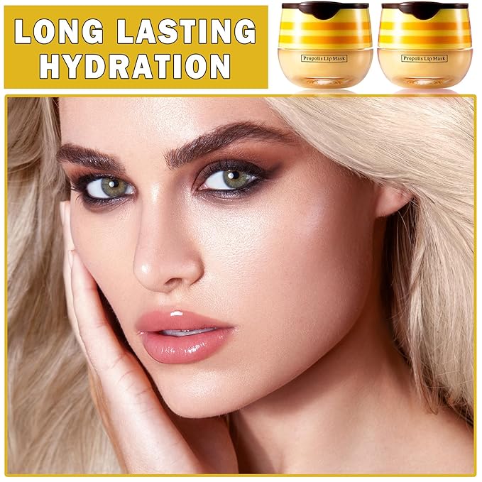 2PCS Bee Lip Balm Honey Pot