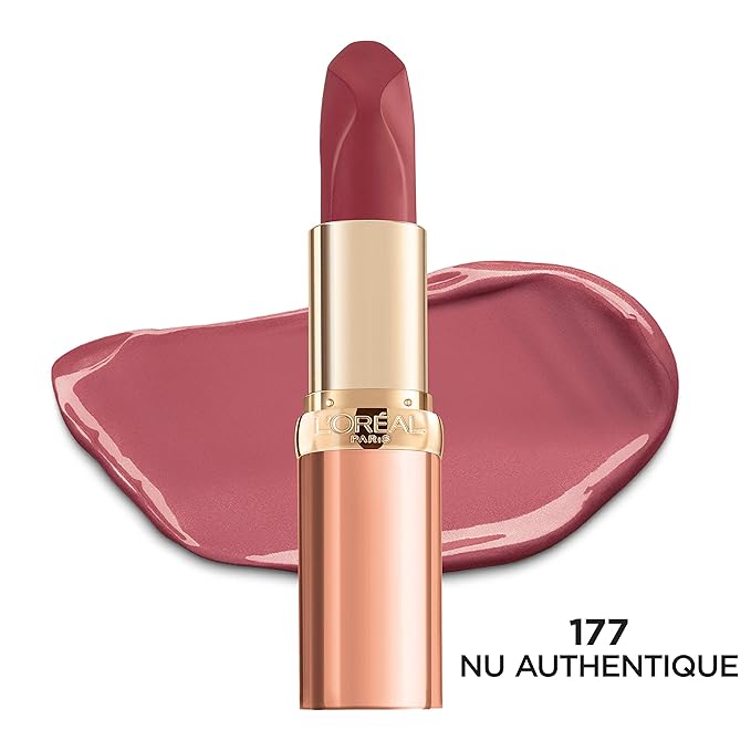 L'Oreal Paris Colour Riche Les Nus Lipstick, Nu Authentique, 0.13 Oz.