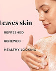 Olay Body Wash for Women, Fresh Radiance, Refreshing & Renewing, Made with Plant Based Cleansers, B3 Botanical Complex, For All Skin Types, Watermelon & Agave Scent, 22 fl oz (Pack of 4)