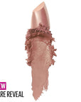Maybelline Color Sensational Lipstick, Lip Makeup, Cream Finish, Hydrating Lipstick, Nude, Pink, Red, Plum Lip Color, Bare Reveal, 0.15 oz; (Packaging May Vary)