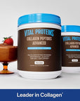 Vital Proteins Collagen Peptides Advanced, Hydrolyzed Peptides with Hyaluronic Acid and Vitamin C - Chocolate Flavor Powder, 24.7oz
