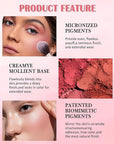 Matte Face Blush Palette with Brush-6 Colors Pink Purple Silky Mineral Blendable Blusher Contour Powder for Cheeks,Longlasting Facial Beauty Cosmetic,Mother's Day Makeup Gift for Women Girl-Set 01