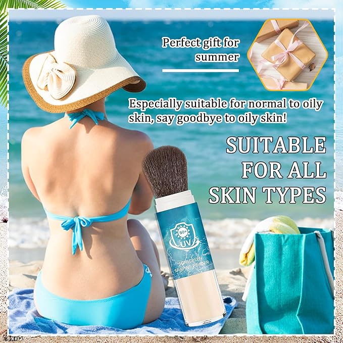Mineral Face Sunscreen Setting Powder,Lasting Oil Control Lightweight