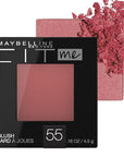 Maybelline Fit Me Powder Blush, Lightweight, Smooth, Blendable, Long-lasting All-Day Face Enhancing Makeup Color, Berry, 1 Count