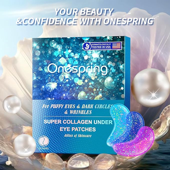 Eye Masks (48 Pairs) - Bachelorette Party Favors, Collagen Under Eye Patches for Puffy Eyes, Fine Lines and Dark Circles, Spa Party, Bridesmaid, Birthday Gifts for Her