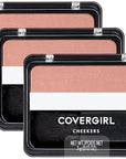 COVERGIRL Cheekers Blendable Powder Blush Soft Sable, .12 oz (packaging may vary), 1 Count (Pack of 3)