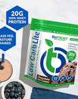 BioTrust Low Carb Lite, 20 Grams of Grass-Fed Whey Protein Isolate, 100 Calories, ProHydrolase Digestive Enzymes, Non-GMO, Free from Soy and Gluten, rBGH-Free (14 Servings) (Chocolate Ice Cream)