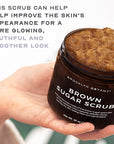 Brooklyn Botany Brown Sugar Body Scrub - Moisturizing and Exfoliating Body, Face, Hand, Foot Scrub - Fights Acne, Fine Lines & Wrinkles, Great Gifts For Women & Men - 10 oz