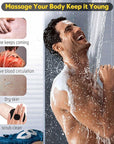 VWMYQ Silicone Body Scrubber, Silicone Loofah New Upgrade Richer Foam and Effective Cleaning, Ergonomic No-Slip Handle, Long-Lasting & Easy to Clean