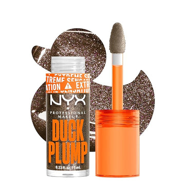 NYX PROFESSIONAL MAKEUP Duck Plump High Pigment Lip Gloss, Lip Plumper Gloss with Spicy Ginger - Onyxpected