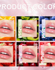 6pcs Fruit Flavored Lip Gloss Set, Roll on Lip Gloss Set Kids Lip Gloss Cute Lip Oil for Girls, Glossy and Shiny Non-Toxic, Kid Friendly, Kids Gift