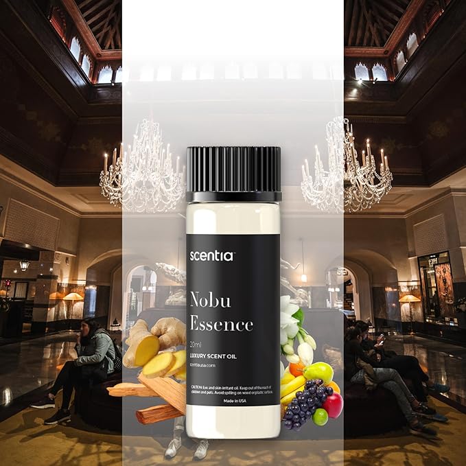 Scentia Hotel Diffuser Oil – Inspired by Nobu Hotels, Aromatherapy Fragrance Oil for Home, Office, Living Room - Thanksgiving & Holiday Gift (20 ml / 0.67 Fl Oz)