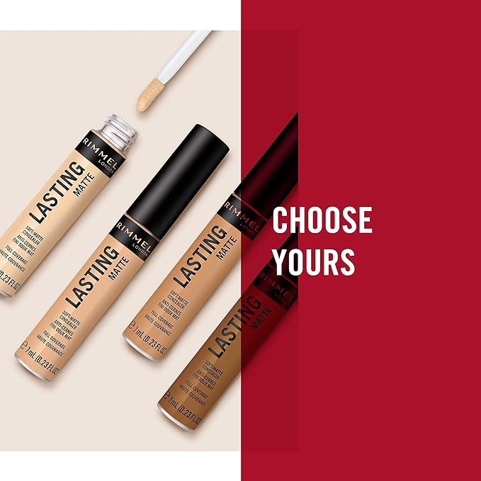 Rimmel Lasting Matte Concealer, Fair Ivory, 7 ml