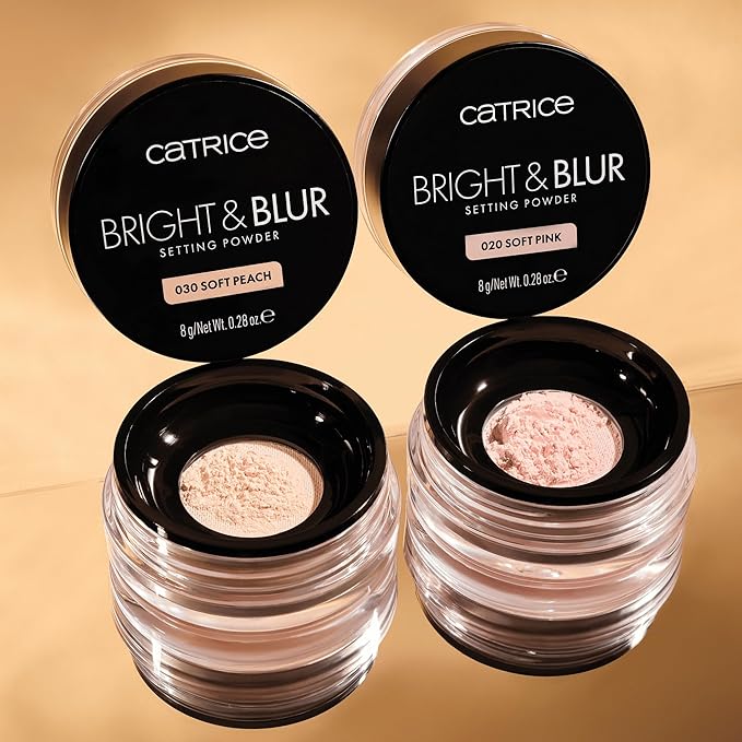Catrice Bright & Blur Loose Setting Powder | Fragrance Free, Lightweight, Instant-Blurring Finish | Vegan & Cruelty Free (030 | Soft Peach)