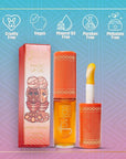 Juvia's Place Magic Lip Oil - Sweet Orange - Smooth, Hydrating w/Vitamin E for Soft, Glossy, Juicy Lips - Infused with Fruit Extracts - Tinted, Shimmering, Lightweight & Non-sticky Lip Oil for Summer