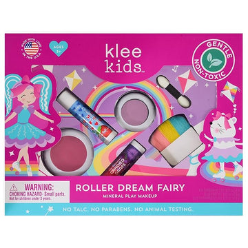 Luna Star Klee Kids Mineral Makeup Kit. Gentle and Non-Toxic. Kid-Friendly. Made in USA. (Roller Dream Fairy)