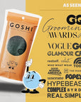 GOSHI Exfoliating Shower Towel - Rip-Resistant Exfoliating Washcloth for All Skin Types - Moss Green - Made in Japan