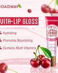 Ruby Kisses Broadway Vita-Lip Clear Lip Gloss 6pcs (Cherry), Ultra-Hydrating & Soothing Formula with Vitamin Oils, High-Shine Non-Sticky Finish, Healing Glossy Lip Balm Locks in Moisture