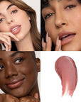 Poppy & Pout All Natural Lip Tint, Cardboard Tube, Hand-Filled, Beeswax, Vitamin E, Coconut Oil, Cruelty Free, All-Natural Shades (Roxie)