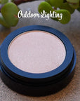 Champagne Frost Golden Glow Shimmering Shimmer Pressed Powder Single Vegan Eyeshadow; Talc, Paraben & Cruelty Free