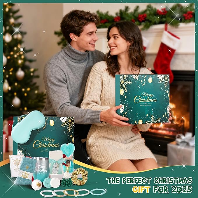 Advent Calendar 2025 Women-12 Days of Christmas Advent Calendars for Adult Women and Teen Girls, Luxury Spa Self Care Christmas Gifts Basket Countdown Calendar for Mom Wife Girlfriend Green