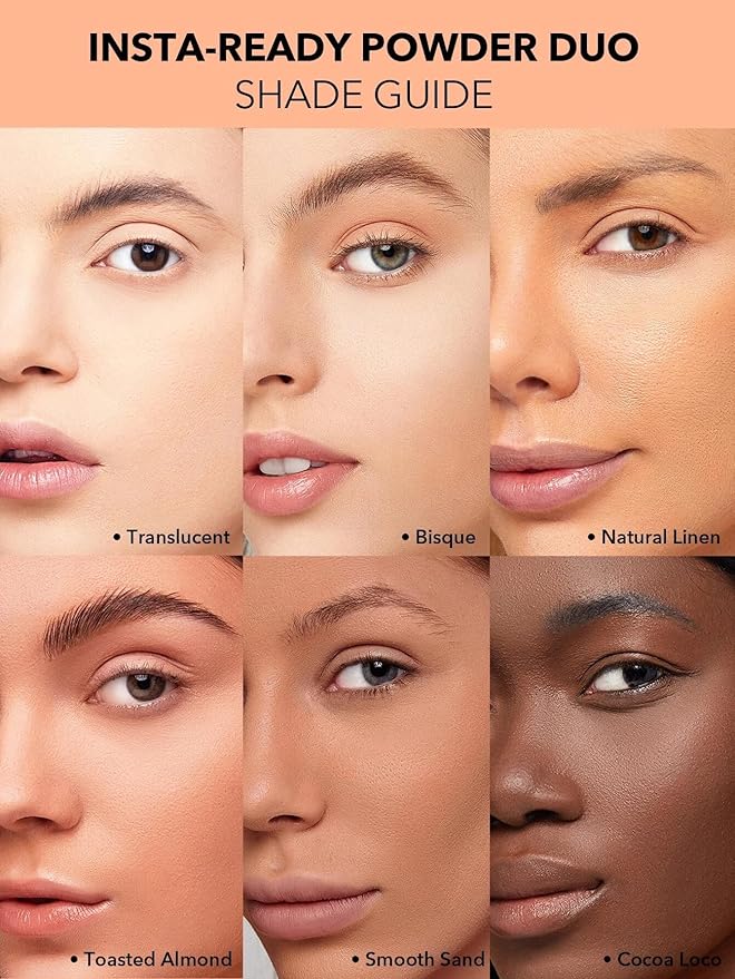 SHEGLAM Insta-Ready Face Powder Loose Under Eye Setting Natural Linen