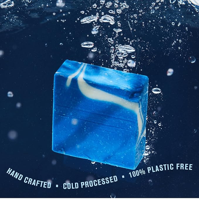 Every Man Jack Cold Plunge Mens Bar Soap - Glacier Bay Scent with notes of Uplifting Mint, Cypress, and Cooling Glacier Clay - Deeply Cleans, Hydrates with Naturally Derived Ingredients - 5oz 2 Pack